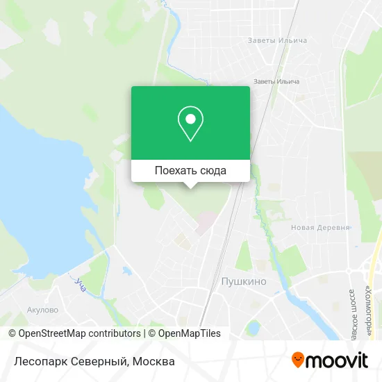 Карта Лесопарк Северный