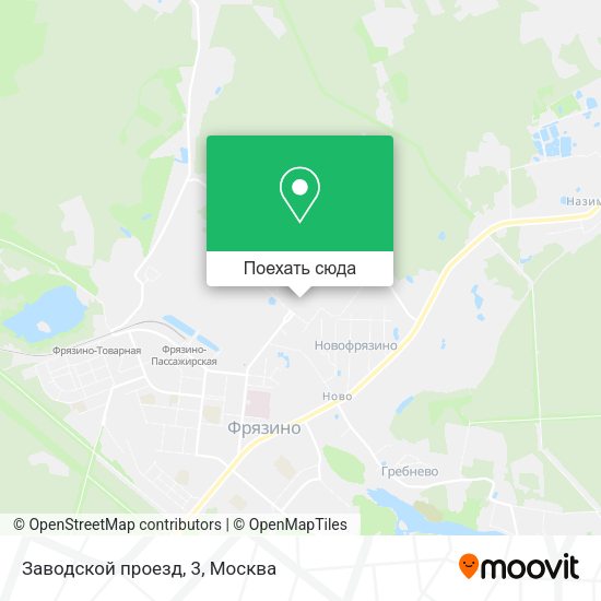 Карта Заводской проезд, 3