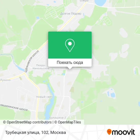 Карта Трубецкая улица, 102