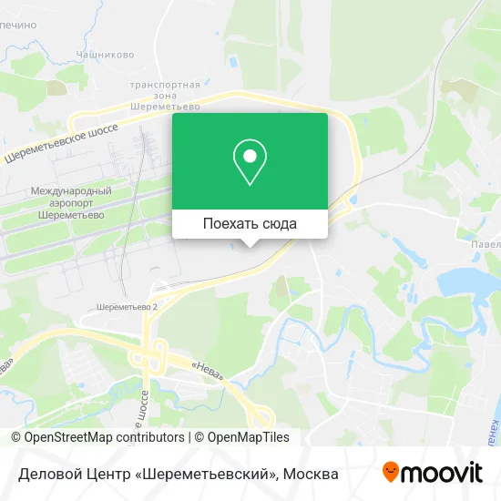 Карта Деловой Центр «Шереметьевский»