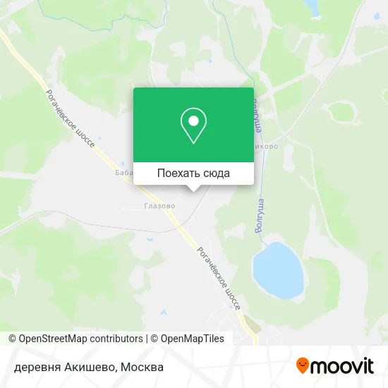 Карта деревня Акишево