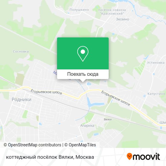 Карта коттеджный посёлок Вялки