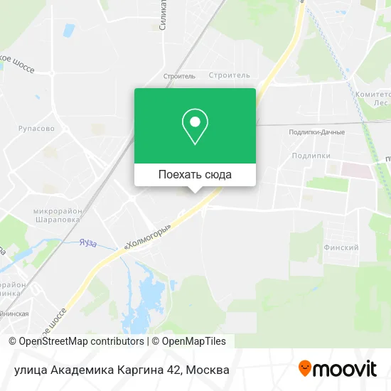 Карта улица Академика Каргина 42