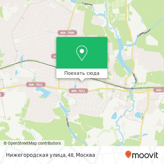 Карта Нижегородская улица, 48