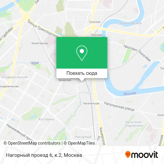 Карта Нагорный проезд 6, к.2