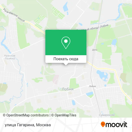 Карта улица Гагарина