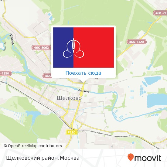 Карта Щелковский район