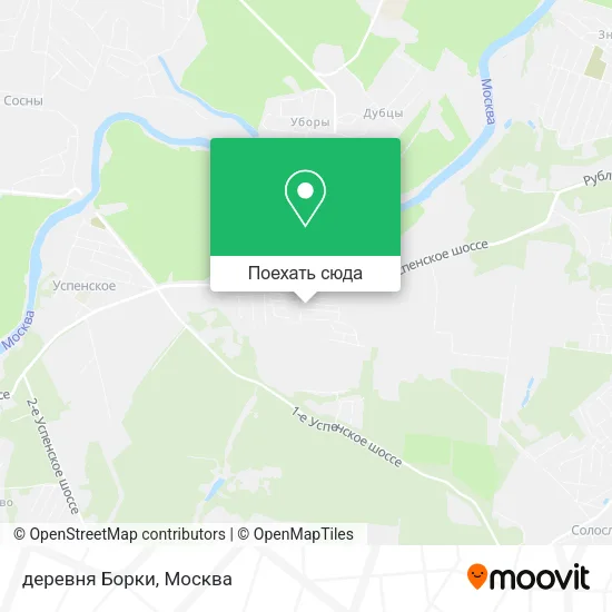 Карта деревня Борки