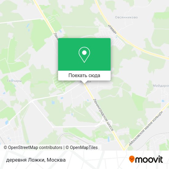 Карта деревня Ложки