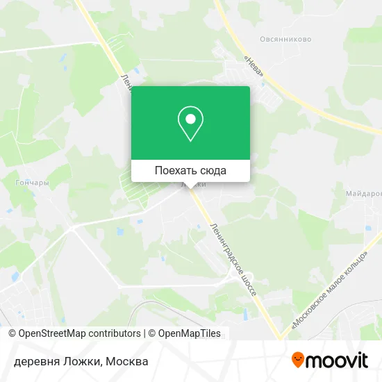 Карта деревня Ложки