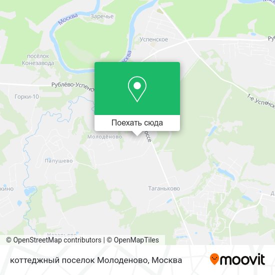 Карта коттеджный поселок Молоденово