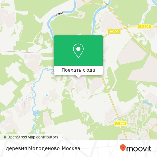 Карта деревня Молоденово