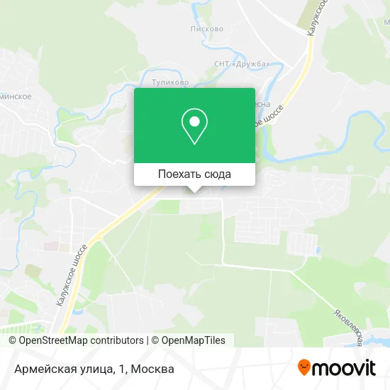 Карта Армейская улица, 1