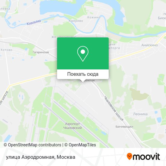 Карта улица Аэродромная