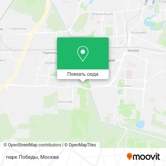 Карта парк Победы