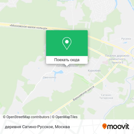 Карта деревня Сатино-Русское