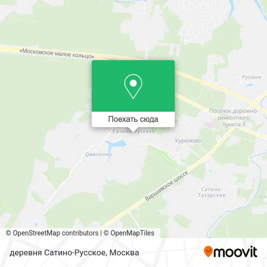 Карта деревня Сатино-Русское