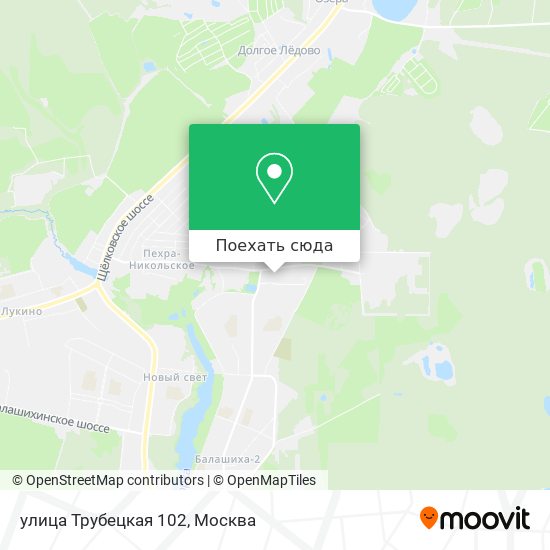 Карта улица Трубецкая 102