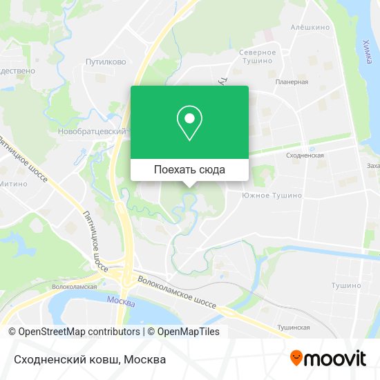 Карта Сходненский ковш