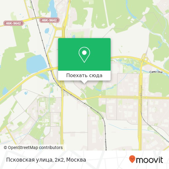 Карта Псковская улица, 2к2