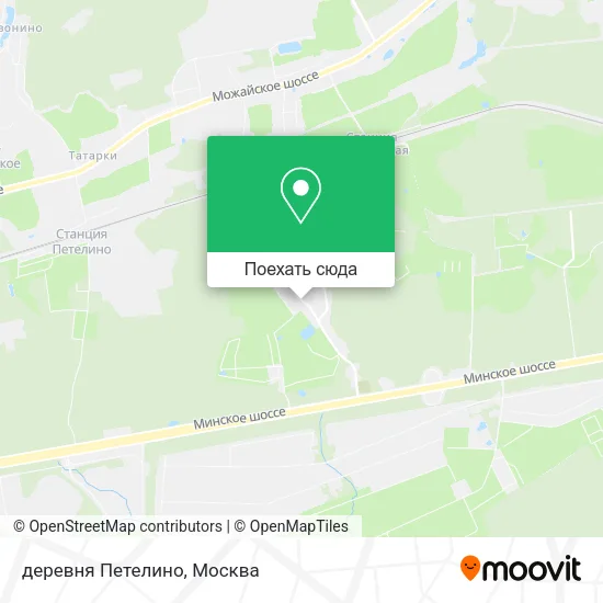 Карта деревня Петелино