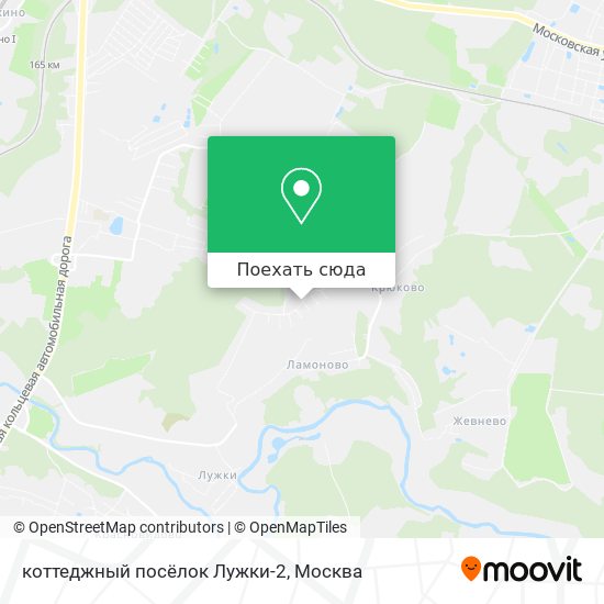 Карта коттеджный посёлок Лужки-2
