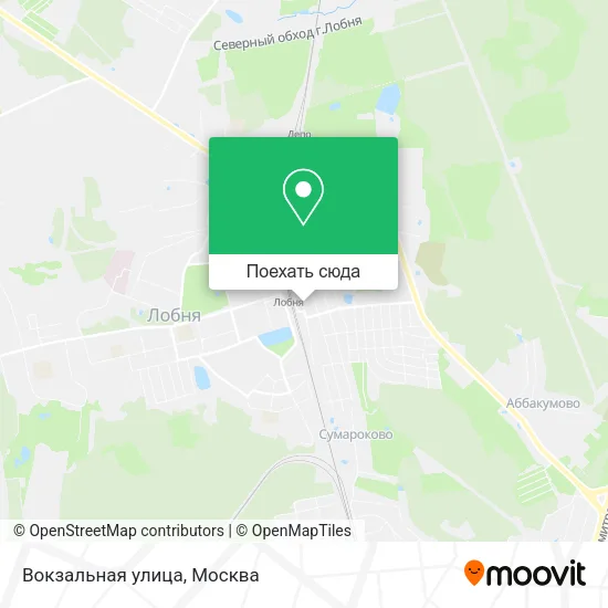 Карта Вокзальная улица