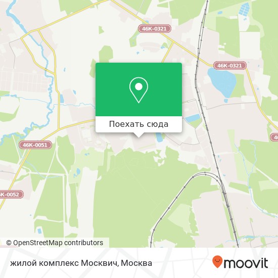 Карта жилой комплекс Москвич