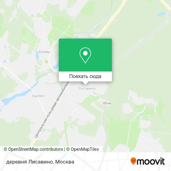 Карта деревня Лисавино