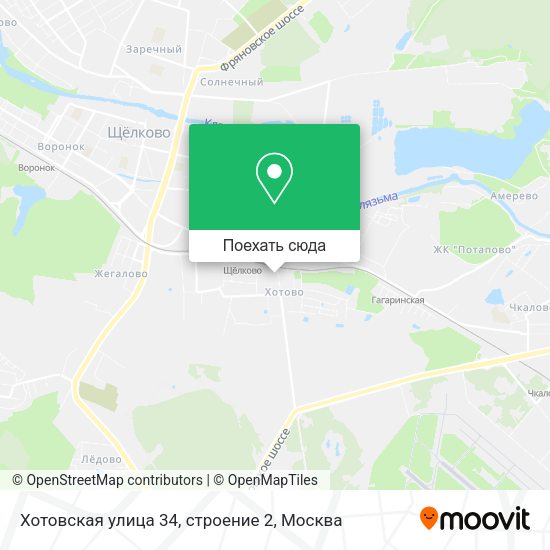 Карта Хотовская улица 34, строение 2