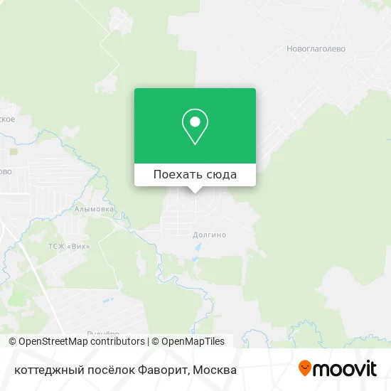 Карта коттеджный посёлок Фаворит