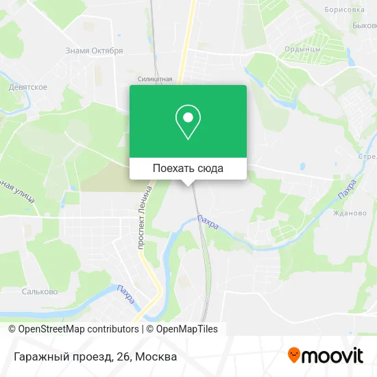 Карта Гаражный проезд, 26