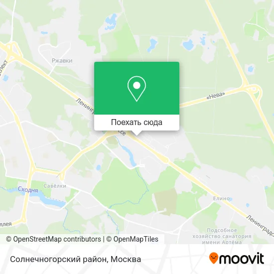 Карта Солнечногорский район
