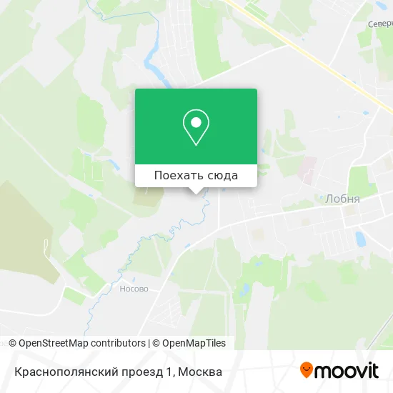 Карта Краснополянский проезд 1