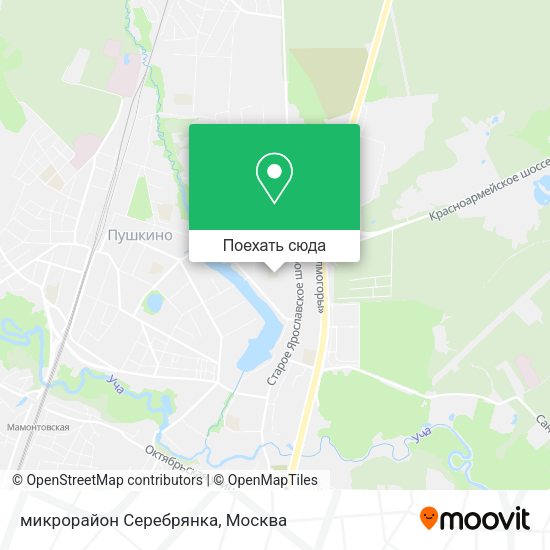 Карта микрорайон Серебрянка