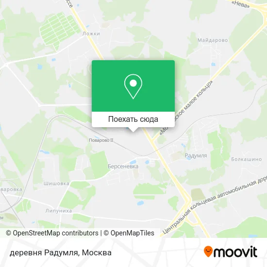 Карта деревня Радумля