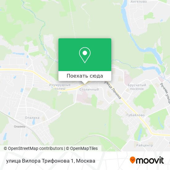 Карта улица Вилора Трифонова 1