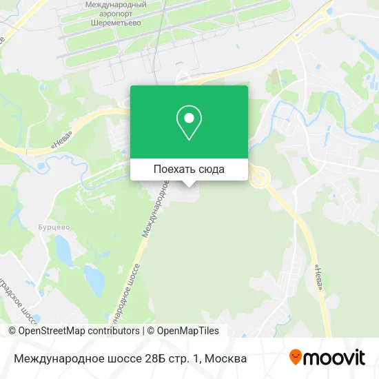 Карта Международное шоссе 28Б стр. 1