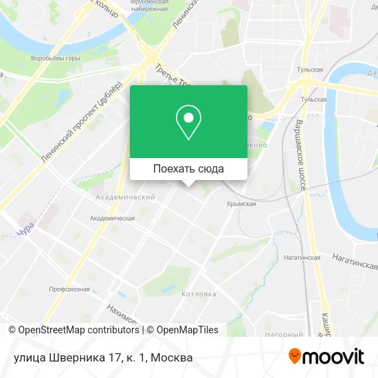 Карта улица Шверника 17, к. 1