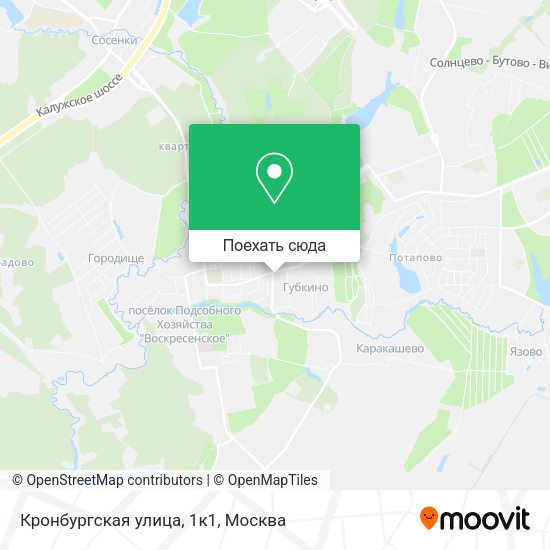 Карта Кронбургская улица, 1к1
