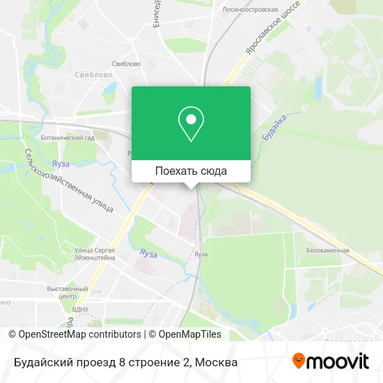 Карта Будайский проезд 8 строение 2