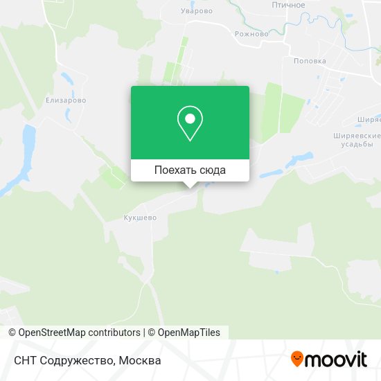 Карта СНТ Содружество