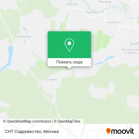 Карта СНТ Содружество