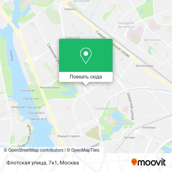Карта Флотская улица, 7к1
