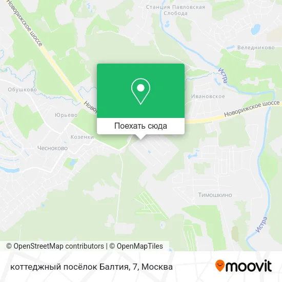 Карта коттеджный посёлок Балтия, 7