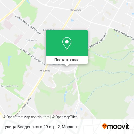Карта улица Введенского 29 стр. 2
