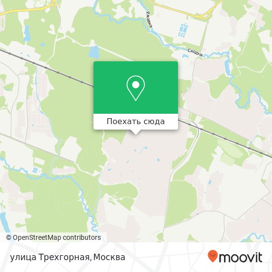 Карта улица Трехгорная