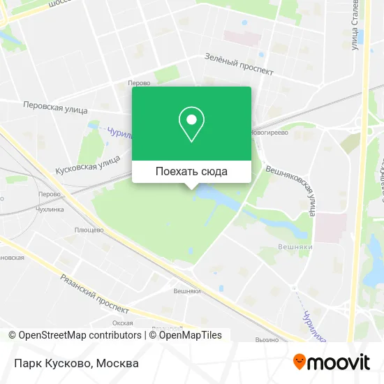 Карта Парк Кусково