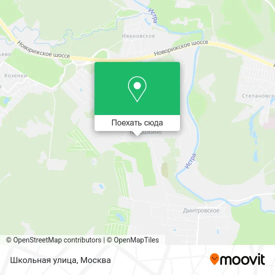 Карта Школьная улица