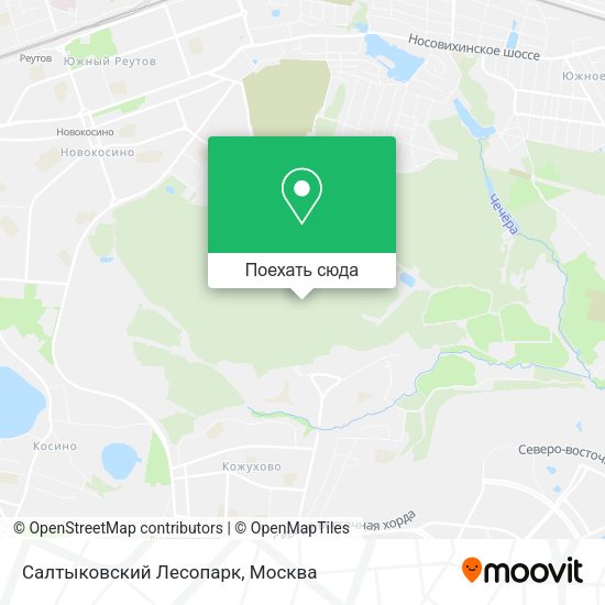 Карта Салтыковский Лесопарк